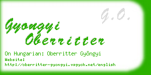 gyongyi oberritter business card