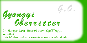 gyongyi oberritter business card